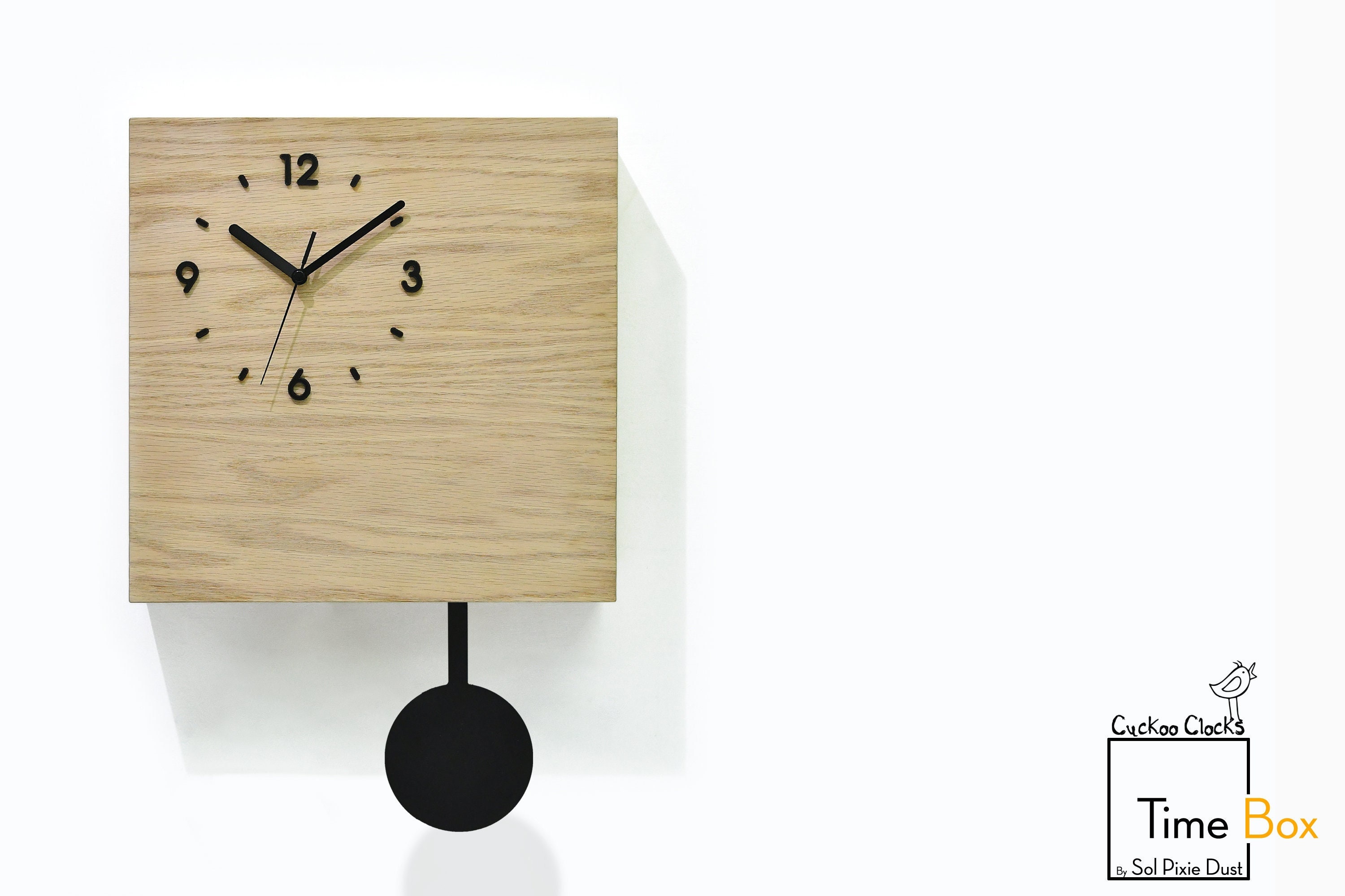 pendulum clock.板尾工芸振り子時計電波時計