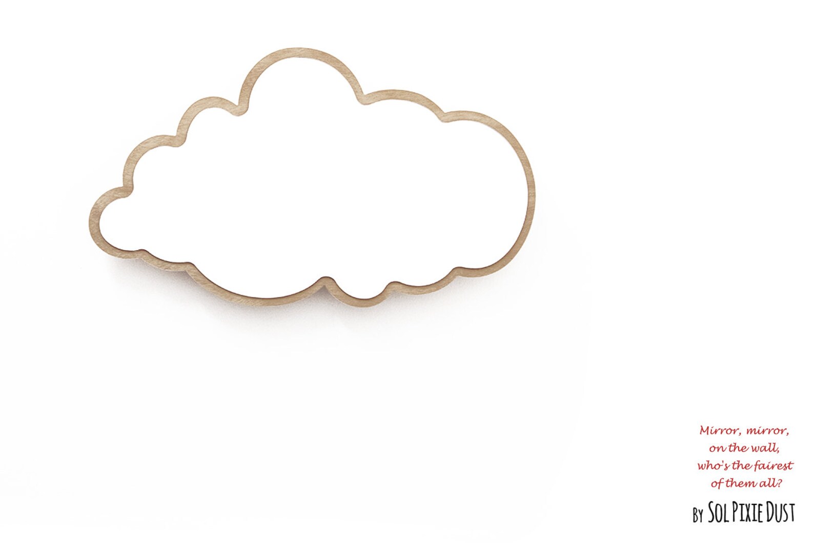 Safety Mirror Cloud With LED Light Wall Decor Mirror Etsy