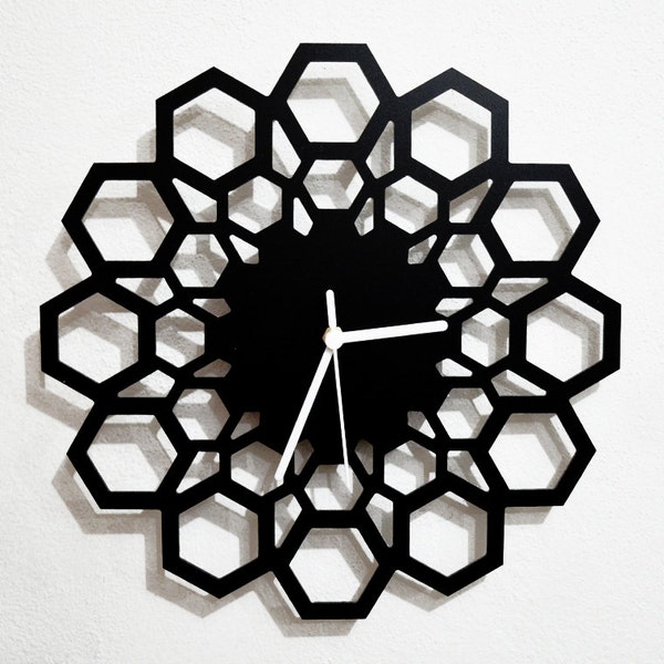 Geometrical Hexagon - Wall Clock