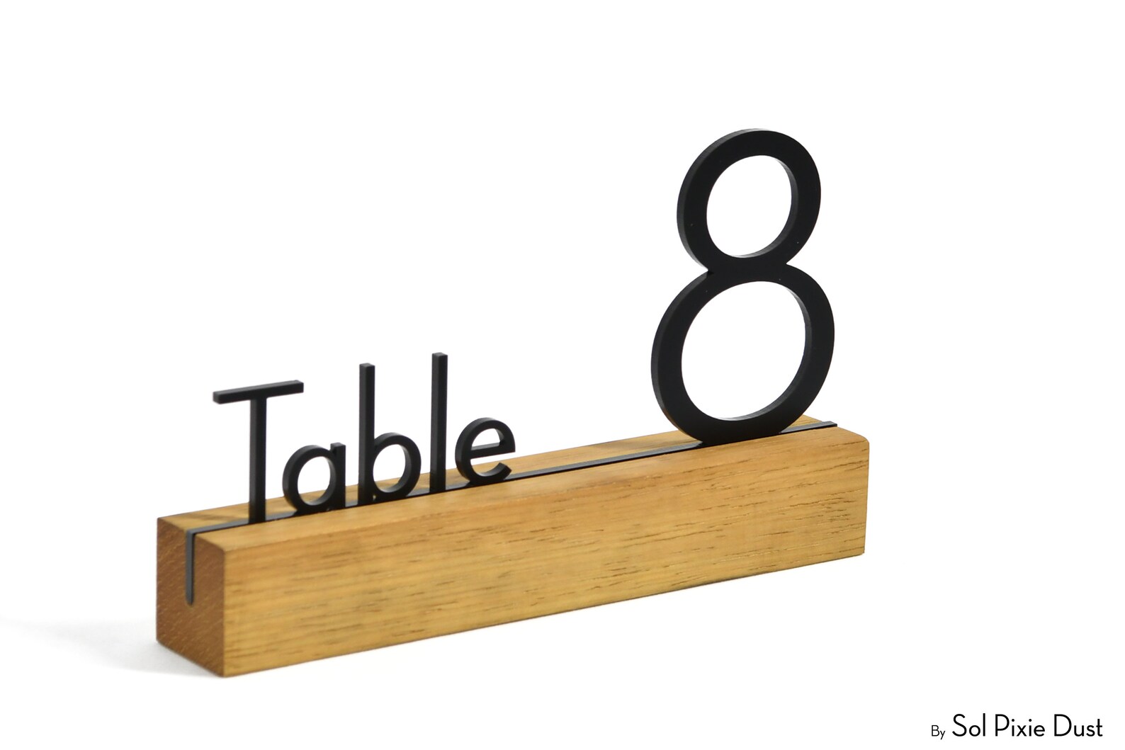 Modern Table Numbers Sign Wooden Table Number Stand Table Etsy