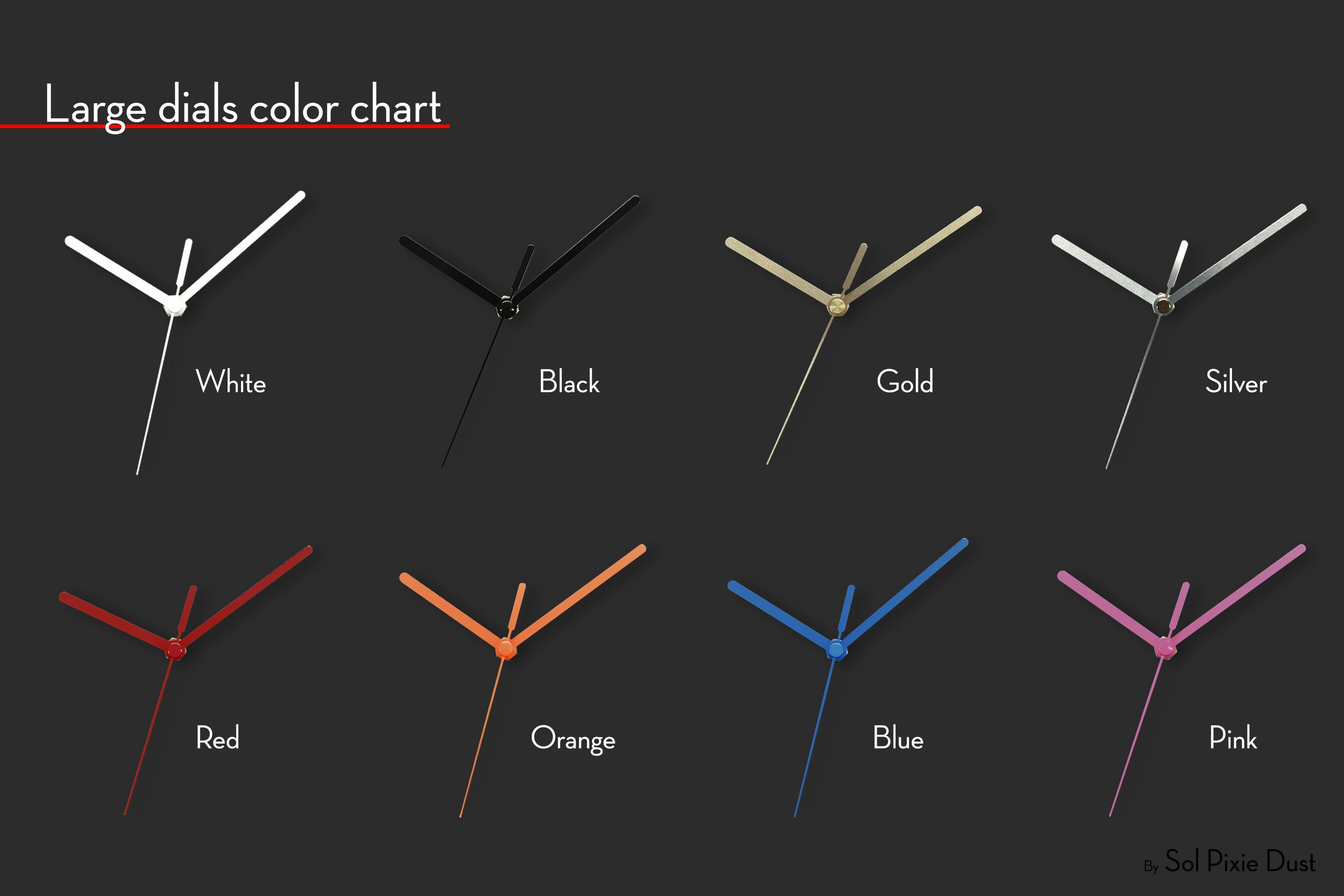 Red Dot Full Moon Wall Clock - Etsy