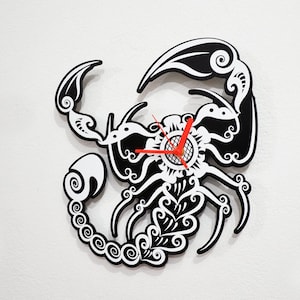 Tribal Scorpion - Wall Clock