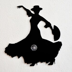 Flamenco Dancer Silhouette   -  Wall Hook  / Coat Hook / Key Hanger