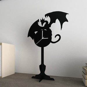 Dragon Silhouette Table Clock image 1