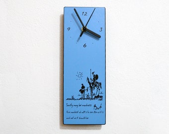 Don Quichotte Citation - La santé mentale peut être une folie, mais le plus fou de tous est de voir la vie telle qu’elle est et non telle qu’elle devrait être - Wall Clock