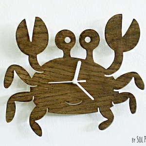 Cute Crab - Wooden Wall Clock