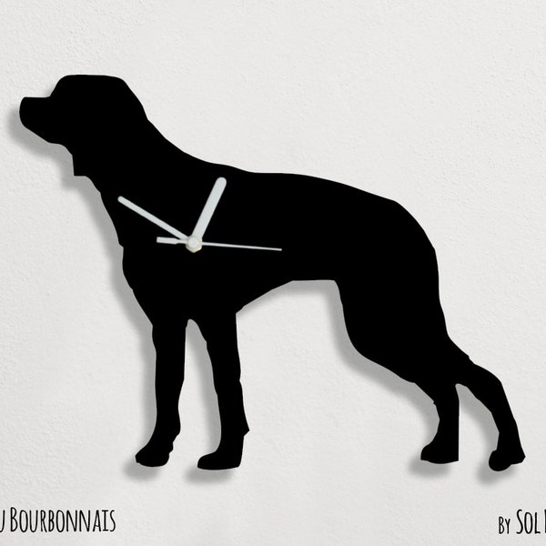 Braque du Bourbonnais Dog - Wall Clock Silhouette