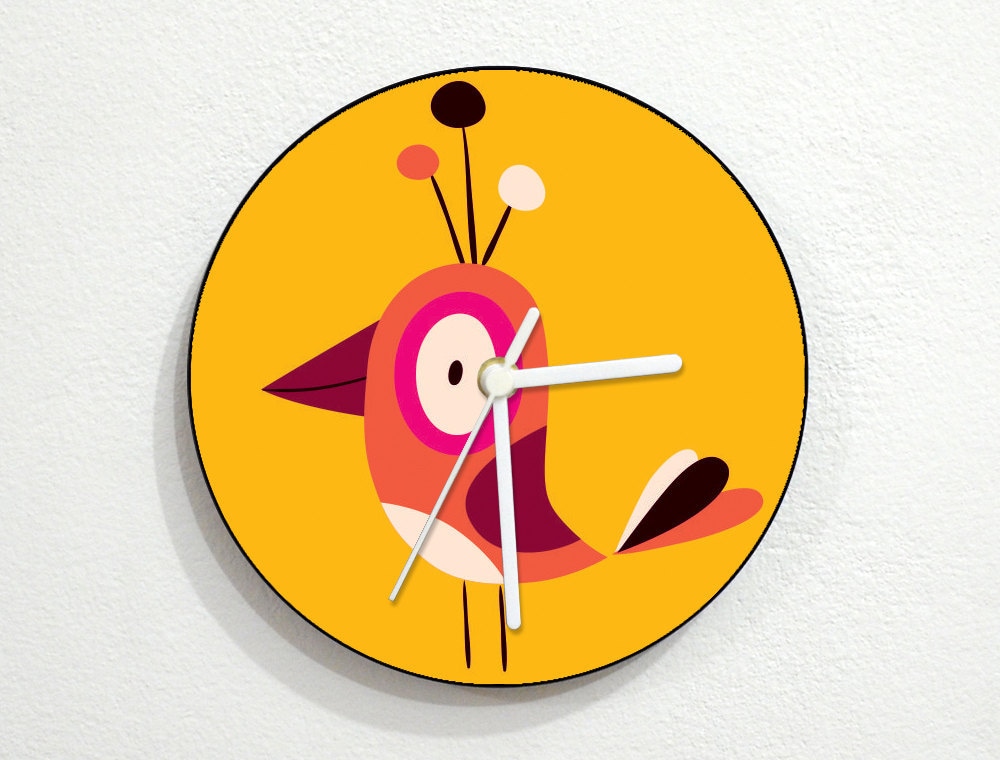 Bird Wall Clock | Etsy