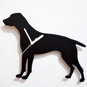 German Shorthaired Pointer Dog  - Wall Clock Silhouette