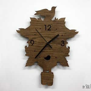 Vogel Moderne Kuckucksuhr - Holz Wanduhr
