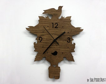 Bird Modern Cuckoo clock - Wooden Wall Clock
