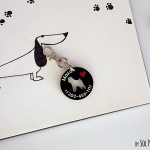 Médaille pour chien - Griffon de Bruxelles - carte d'identité personnalisée pour animal de compagnie, accessoire pour animal de compagnie