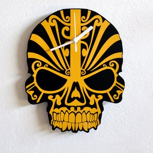 Tribal Skull - Wall Clock