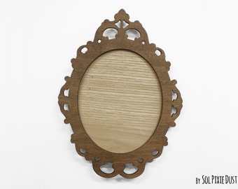 Modern Rococo Wooden Photo Frame - Oval Baroque Picture Frame