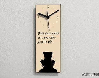 Alice Clock - Wonderland - Mad Hatter - Wall Clock