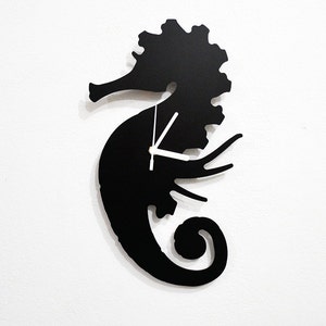 Seahorse Silhouette - Wall Clock