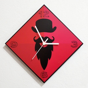 Hipster Beard - Wall Clock
