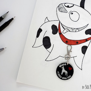 Dog Tag - Great Dane - Personalized Pet ID, Pet Accessory