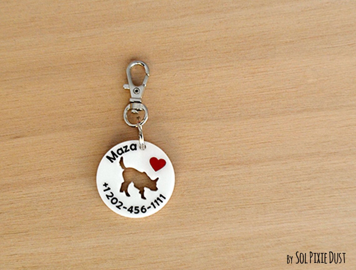 Dog Tag Australian Kelpie Dog Personalized Pet ID Pet Etsy