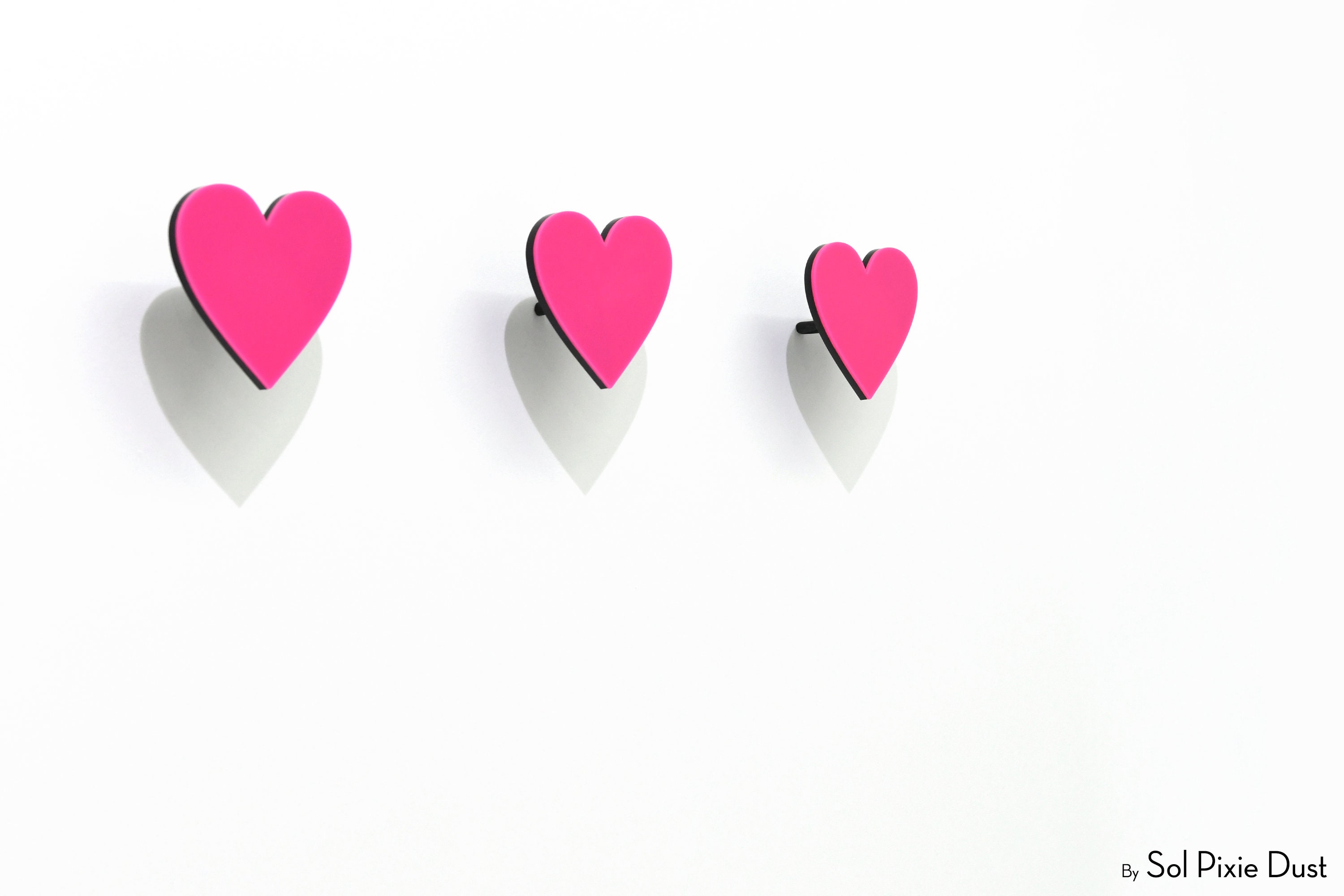 Modern Wall Hook Heart - Kids Room decor, Coat Hook, Decorative Wall Hook, Wall Pegs, Wall Key Hanger, Kids Nursery Room