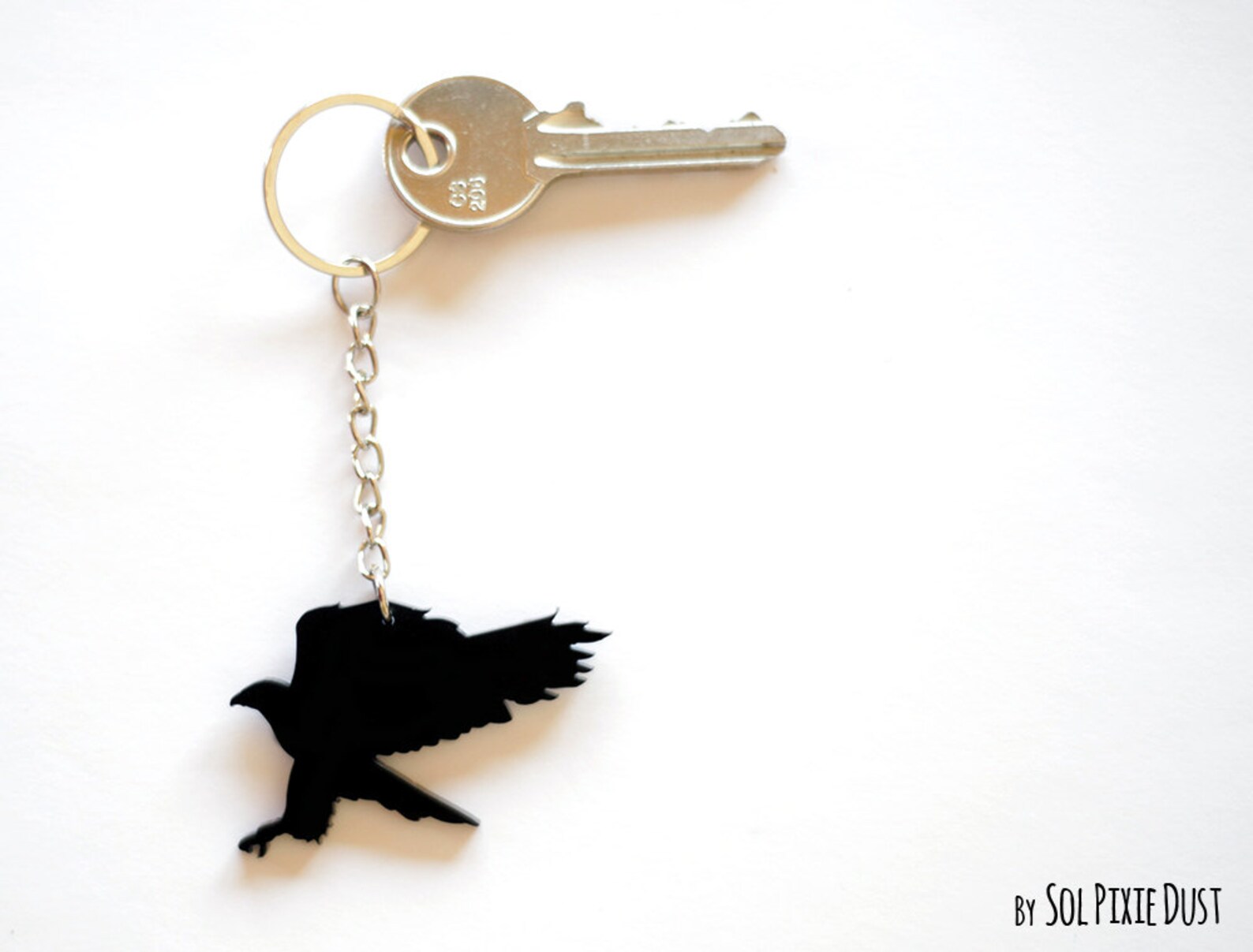 Key Chain - Hawk Attacking Silhouette - Etsy