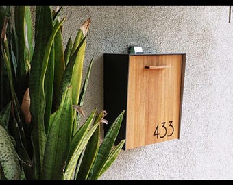 Type 2 - Modern Wall Mount Mailboxes  with Custom Door Styles & Body Colors