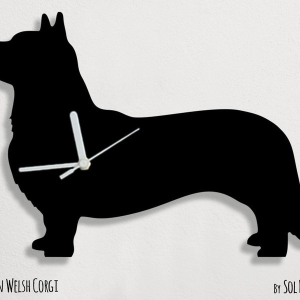 Cardigan Welsh Corgi Dog - Wall Clock  Silhouette