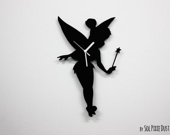 Tinker Bell Silhouette -  Wall Clock