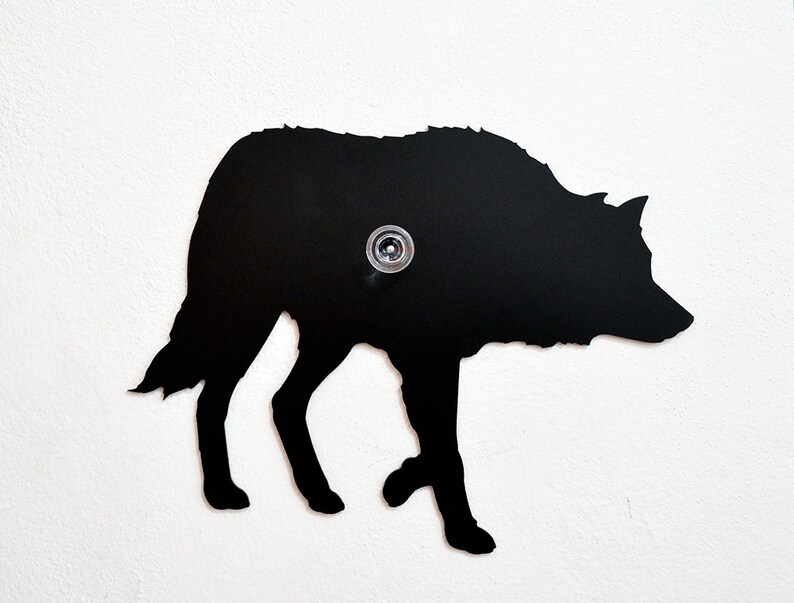 Wolf Silhouette wall Hook / Coat Hook / Key Hanger Etsy