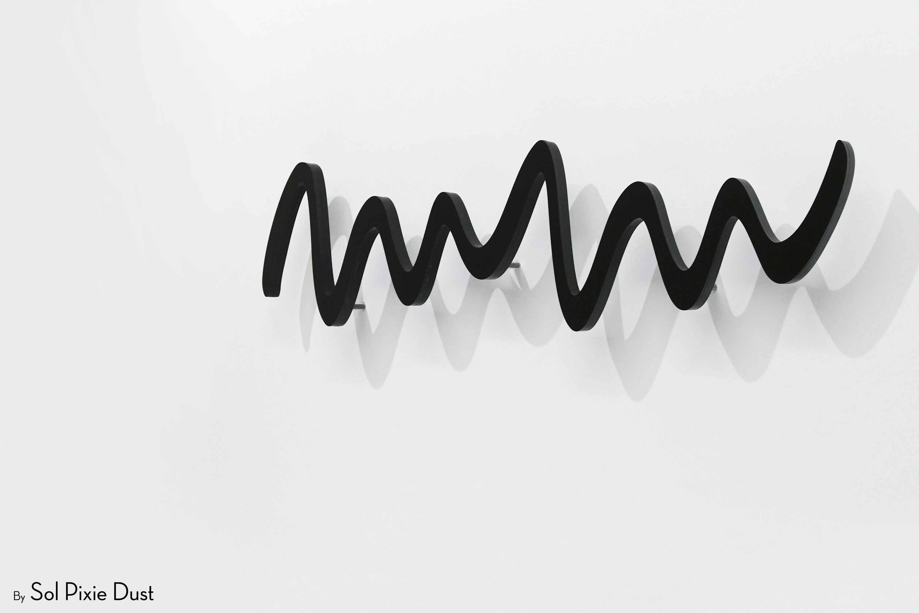 Modern Decorative Wall Hook Black Zick Zack Coat Rack Etsy