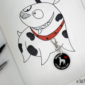 Dog Tag - Greyhound - Personalized Pet ID, Pet Accessory