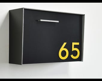Type 3 EU – Modern Wall Mount Mailbox with Custom Colors & Aluminum Numbers