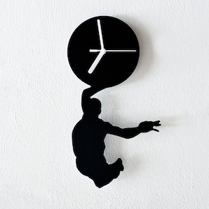 Basketball Silhouette Wall Clock