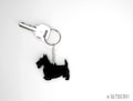 Scottish Terrier Dog Keychain Silhouette product logo