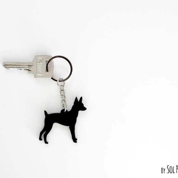 Llavero Perro Toy Fox Terrier Silueta