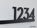 Modern House Numbers - Black with Black Acrylic - Contemporary Home Address - Underline Sign Plaque - Door Number - Apartment - Hotel Room 