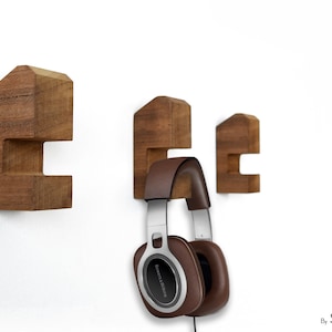 Modern Wooden Wall Pegs - Coat Hook - Solid African Teak Wooden Peg - Decorative Wall Mounted Hook - Deco Wood Work - Wall Hanger - Style 2