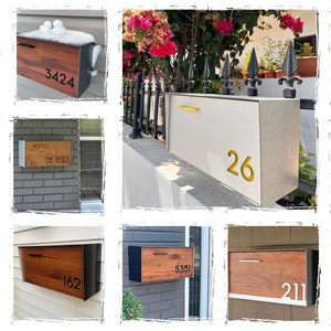 Client's Photos with random door styles and color combinations of my Type 3 Wall Mount Mailbox