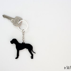 Great Dane Keychain Silhouette