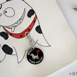 Etiqueta de perro - Beagle - Identificación de mascota personalizada, accesorio para mascotas