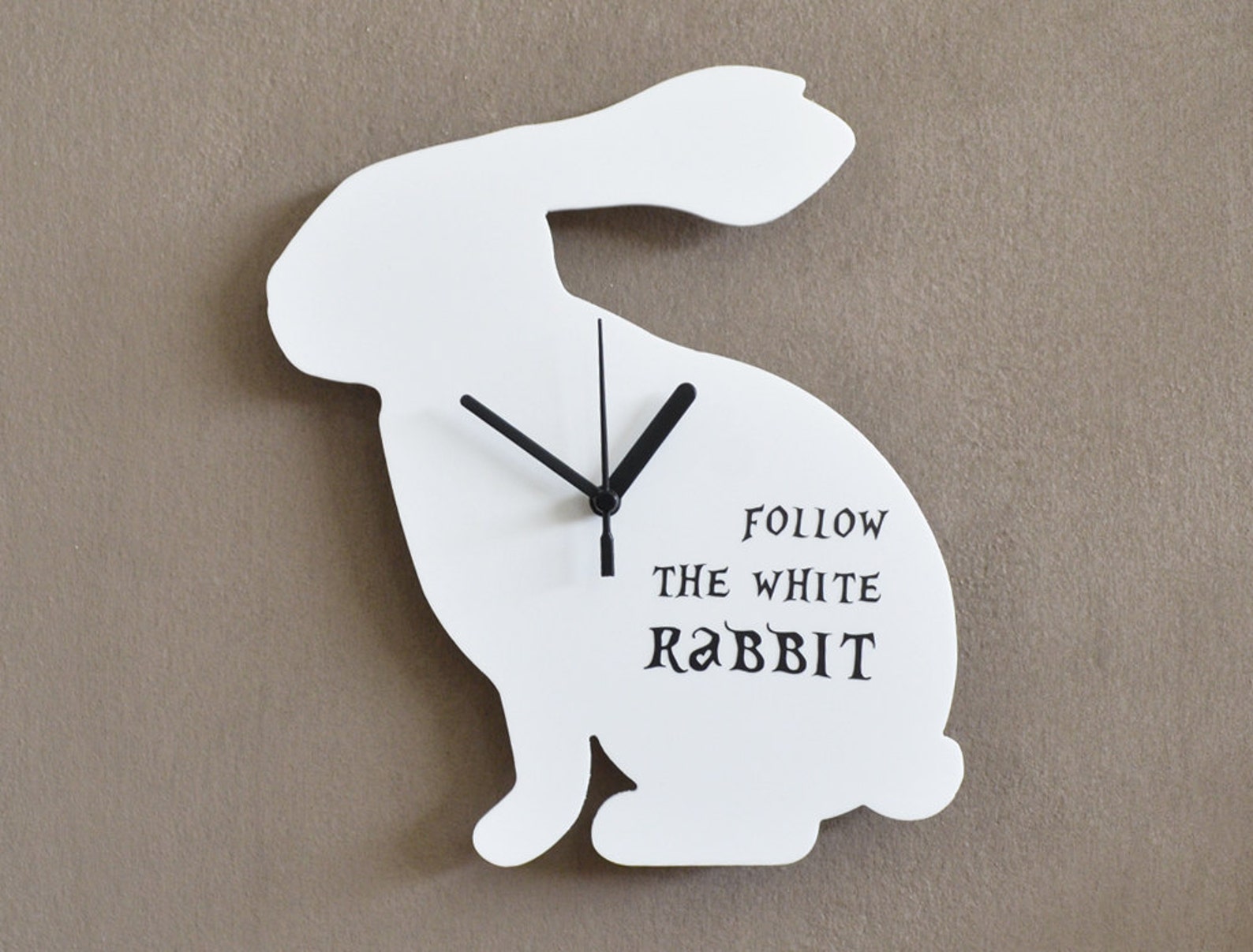 Follow the White Rabbit - Rabbit Silhouette