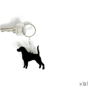 Beagle Dog Keychain Silhouette