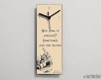 Zegar Alicji - Kraina Czarów - Jak długa jest wieczność? .. - Zegar ścienny