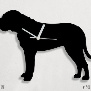 Bullmastiff  Dog - Wall Clock Silhouette