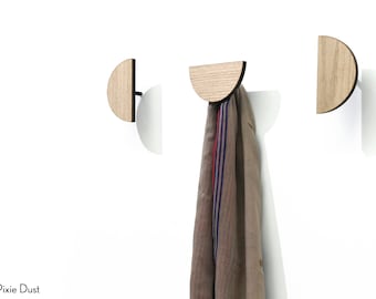 Modern Wall Hook Half - Kids Room decor, Coat Hook, Decorative Wall Hook, Wall Pegs, Wall Key Hanger, Kids Nursery Room