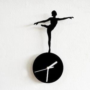 Gymnastics Silhouette - Wall Clock
