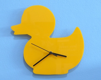 Canard en caoutchouc - Horloge murale