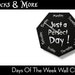Day of the Week Clock - Just a Perfect Day - Heptagon Week Clock - Fun ...