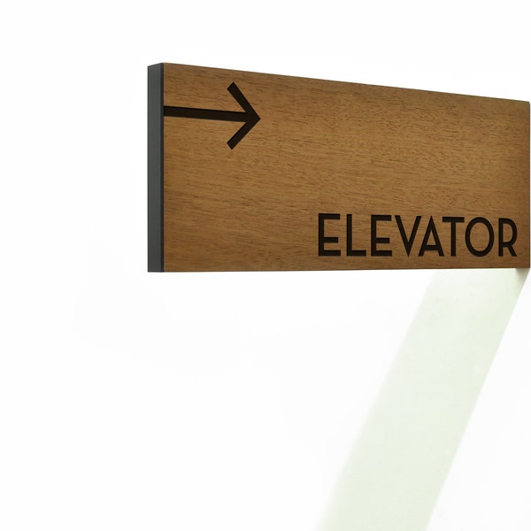 Custom Directional Sign - Wayfinding Sign - Elevator Sign - Directional Wedding Sign - Location Sign - Arrow Signs - Distance Sign - Hotel