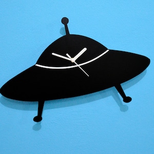 UFO Silhouette - Wall Clock